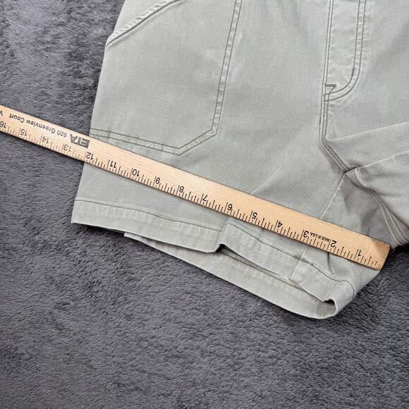SPANX Shorts Twill Pull On L Olive Green 4" Inseam Outdoor Hiking Casual1 - Picture 4 of 7